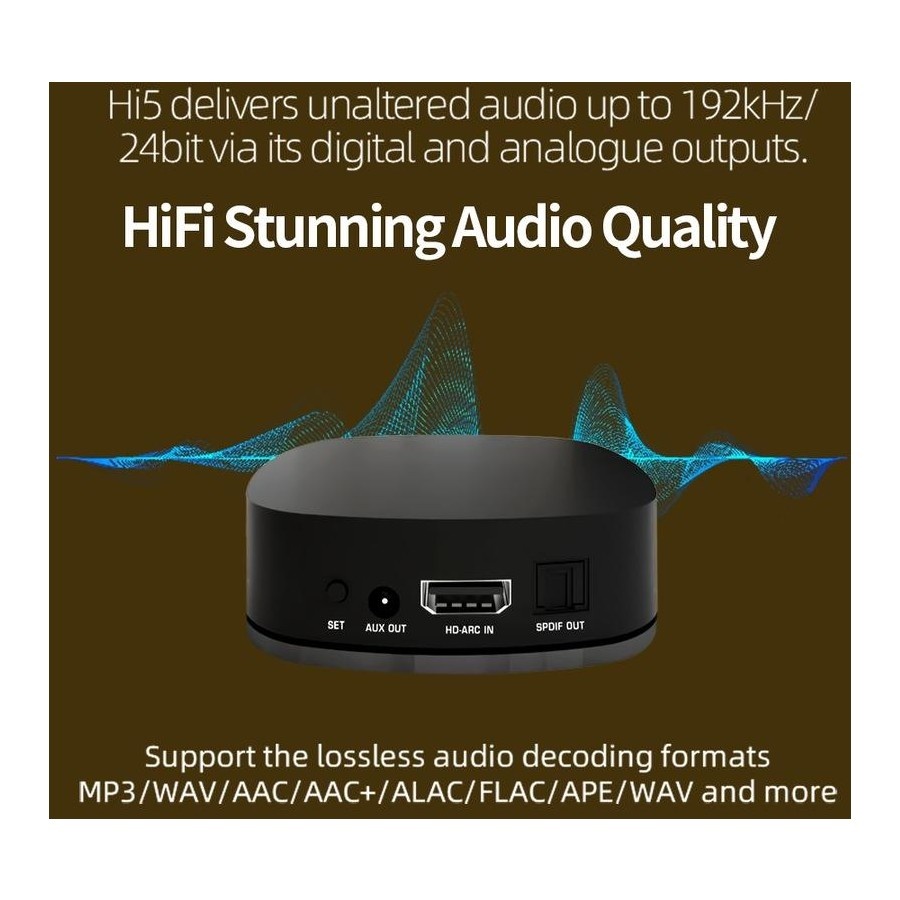 Streamer Audio Wi-Fi AOA HI5 – Compatible Spotify & Tidal Connectimage 4