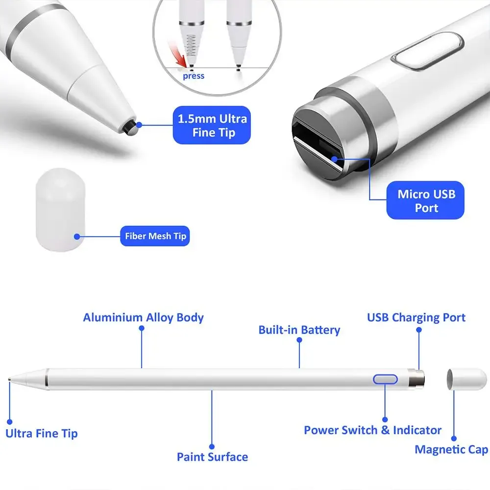 Stylet Capacitif Wisoneng K811 – Précision Universelle pour Tablettesimage-2