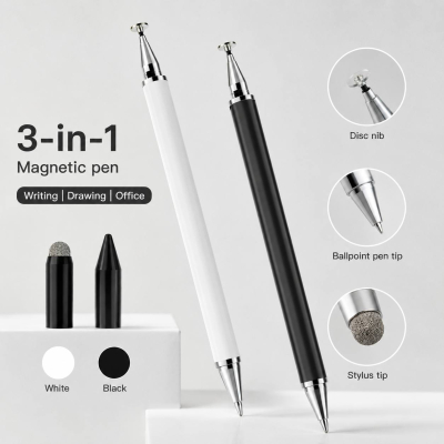 Stylo Tactile 3-en-1 Universel – Stylet Magnétique Haute Précision pour Écran
