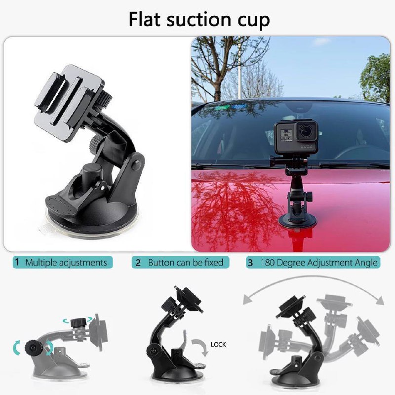 Support de caméra à Ventouse pPliable pour GoPro/Insta360 image 3
