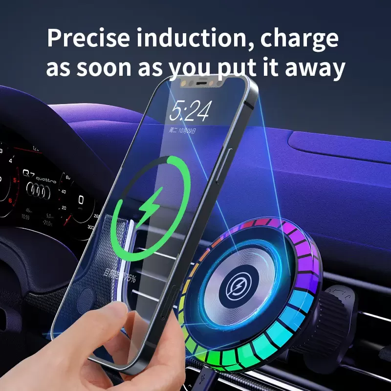 Support de Charge Magnetic pour Voiture RGB W06 image 3