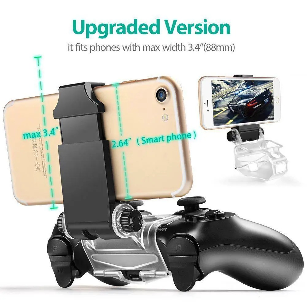Support de Téléphone pour Manette PS4 – Clip de Fixation Réglable à 180° image 3