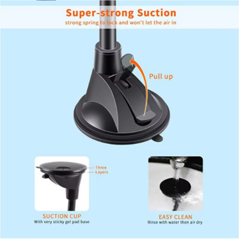 Support de Voiture pour Téléphone Souple avec Clip Rotatifimage-2
