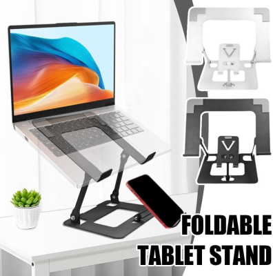 Support Ergonomique Double 2-en-1 – Élévateur Aluminium pour Ordinateur et Smartphone