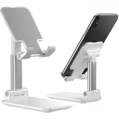 Support pour téléphone mobile GENERIQUE Support de téléphone portable  bureau en aluminium support table berceau pour tablette 1 pc argenté