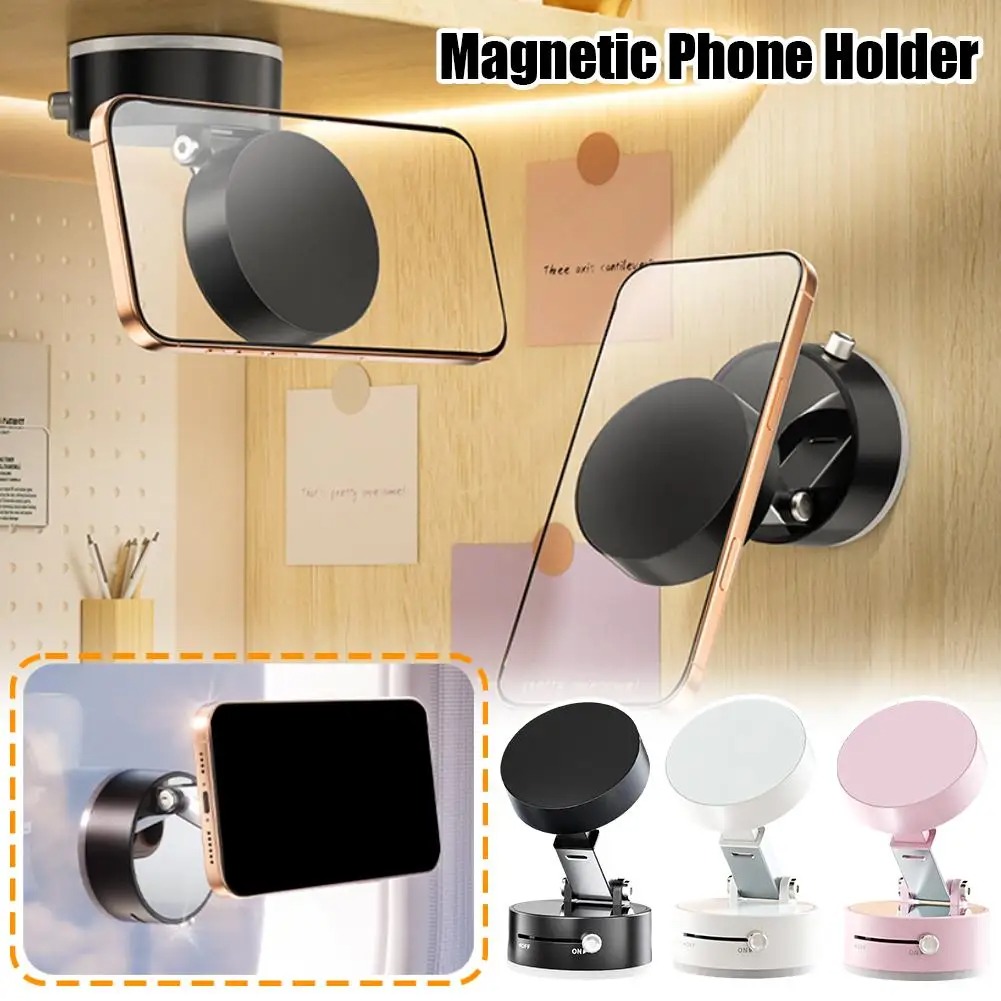 Support Téléphone Voiture WO4– Magnétique, Pliable et Double Ventouse Ultra-Fixationimage-2