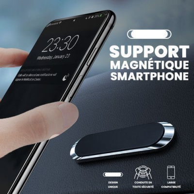 Support Magnétique pour Smartphone Rotatif pour Voiture Téléphone Aimant  Mural 