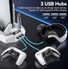 Support Multifonction PS5/PS5 Slim : Chargeur, Refroidissement Turbo, Hub USB image 3