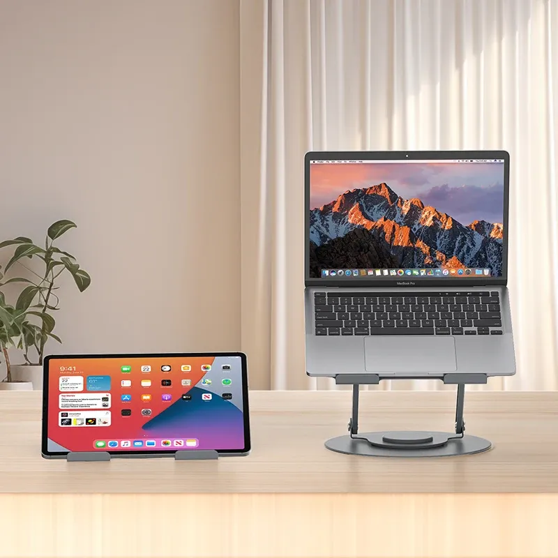 Support Ordinateur Portable Ergonomique 360° – Réglable et Pliable pour Bureau et Lit image 3