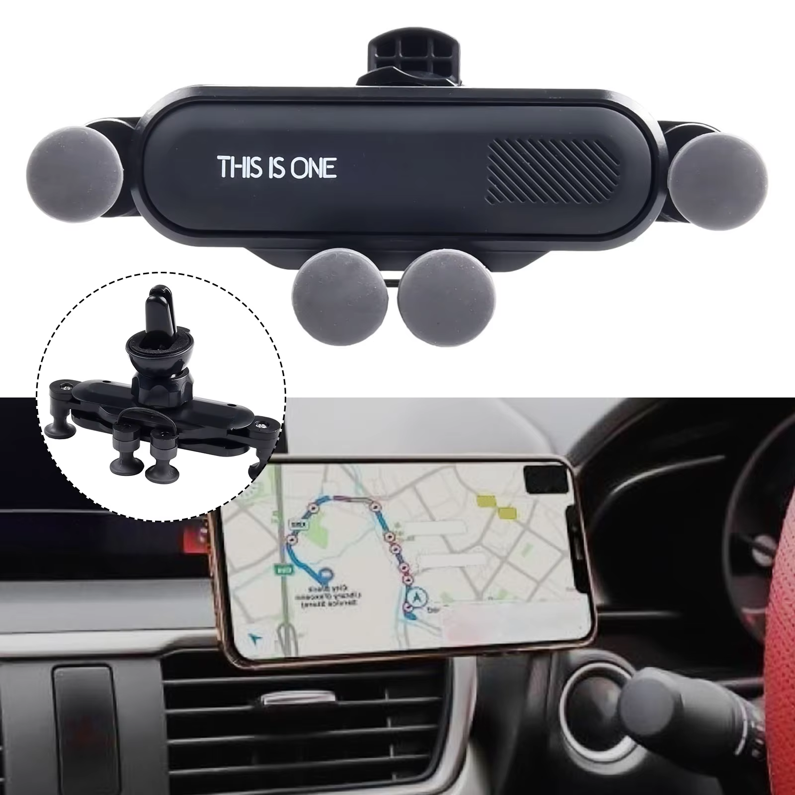 GENERALE - Support Universel Rotatif de Voiture pour Téléphone