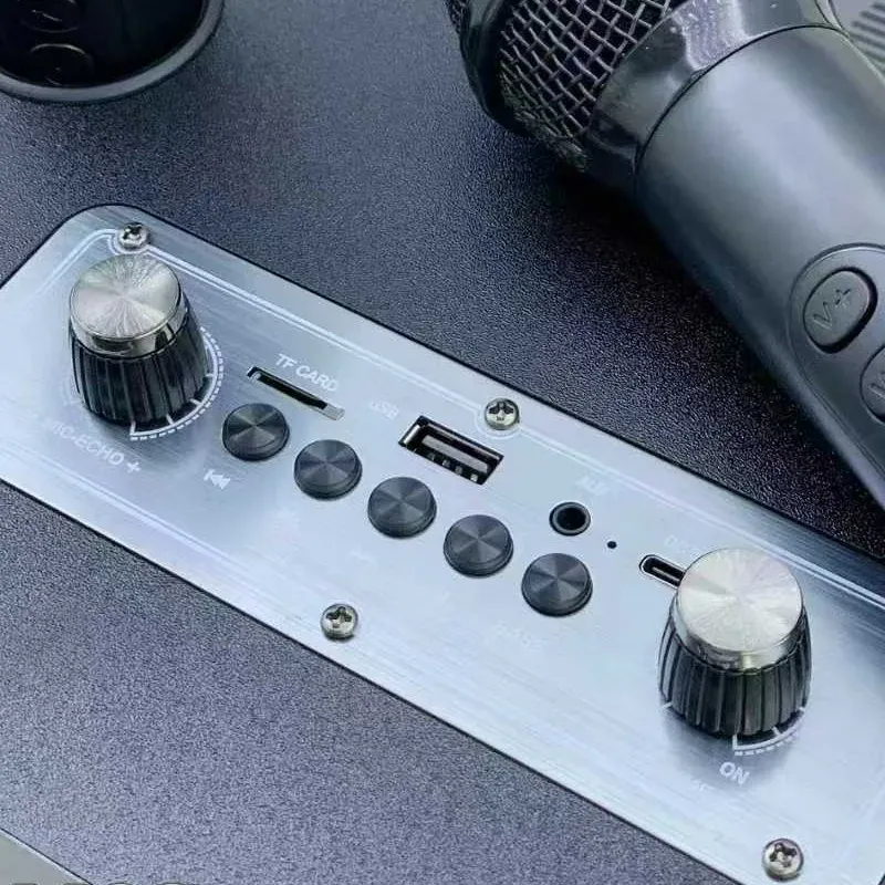 Système Karaoké Professionnel M4409 – Enceinte Bluetooth avec Double Micro Sans Filimage-2