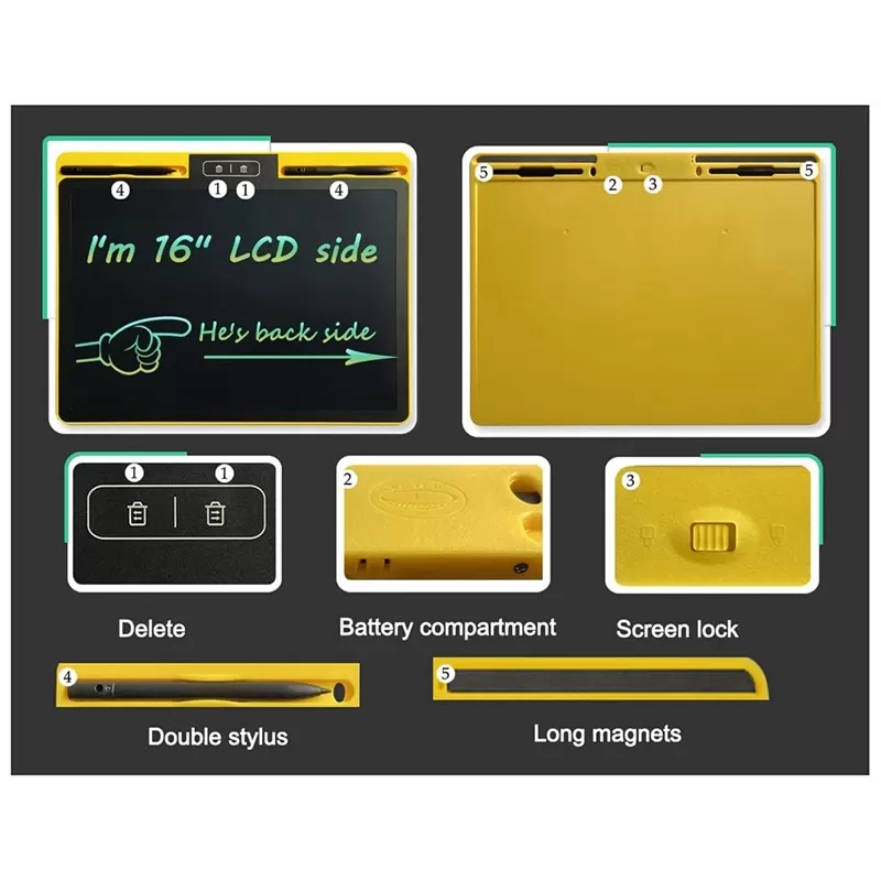 Tablette d'écriture LCD à Double Écransimage 4