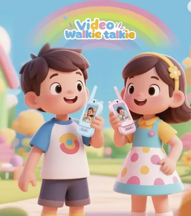 Talkie-Walkie Vidéo pour Enfants (Pack de 2) – Rechargeable, Étanche IP67, Portée 500mimage 4