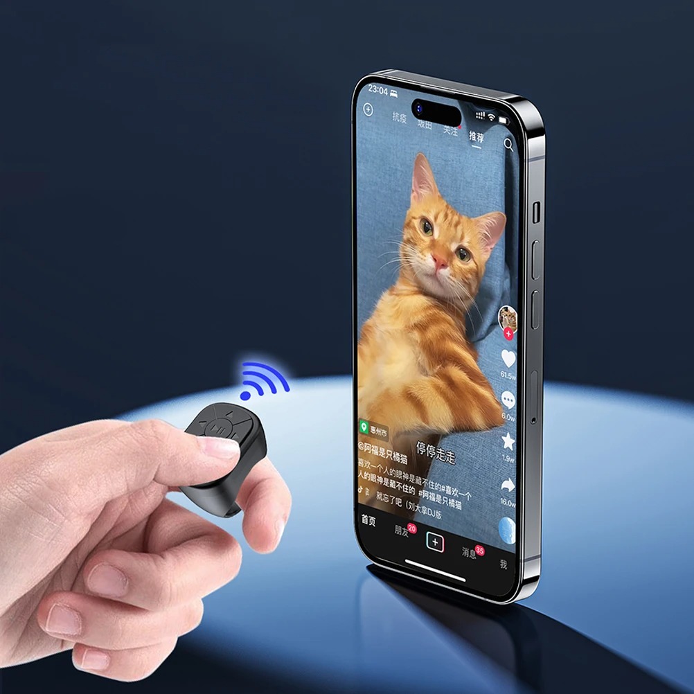 Télécommande Doigt Bluetooth Mini - Obturateur Flip pour Photos/Vidéosimage-2