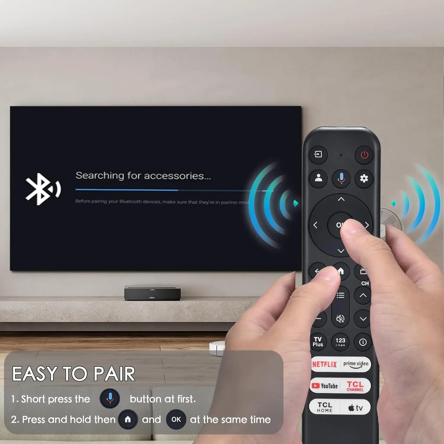 Télécommande Vocale TCL RC813 FMB1 – Originale pour Smart TV 4K UHDimage-2