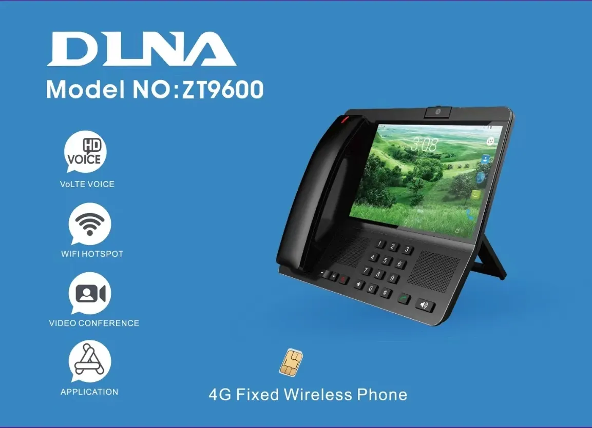 Téléphone de Bureau Fixe Android 4G VoLTE Smart – Appels Vidéo Sans Fil, Idéal Bureau, Hôtel et Maisonimage-2