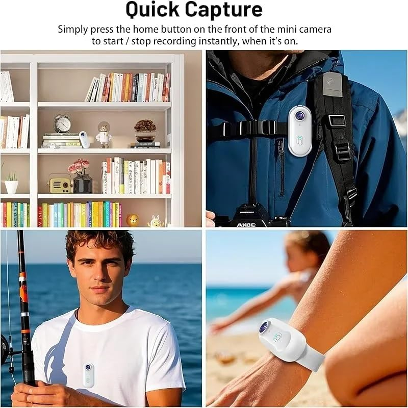 TKMARS Caméra d'Action 4K Étanche – Mini Caméra Vlog avec Clip Magnétique image 3