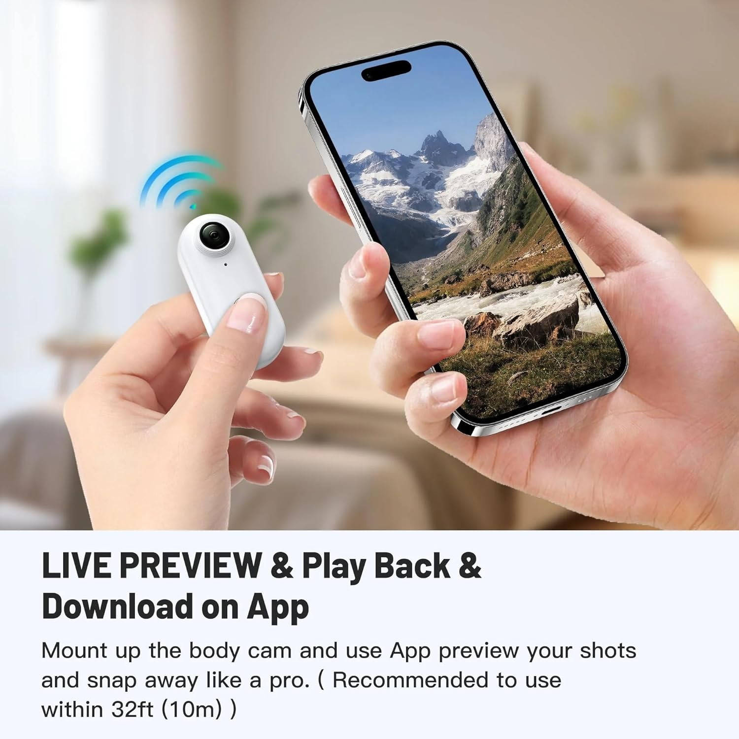 TKMARS Caméra d'Action 4K Étanche – Mini Caméra Vlog avec Clip Magnétiqueimage 4