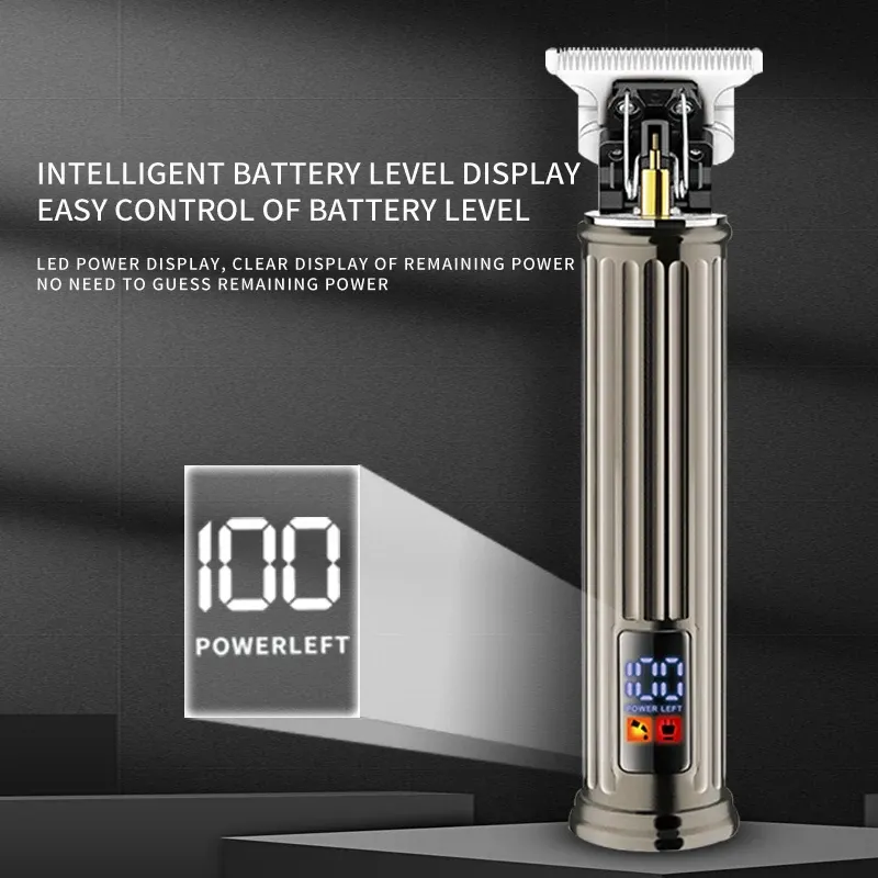 Tondeuse à Cheveux Rechargeable Kemei KM-862 Argentée – Moteur Puissant, Lame Précision & Sans Filimage-2