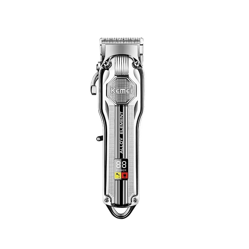Tondeuse de Finition & Gravure Kemei KM-517 Tout Métal – Écran LCD, Charge Rapide USB & Lame T-Blade