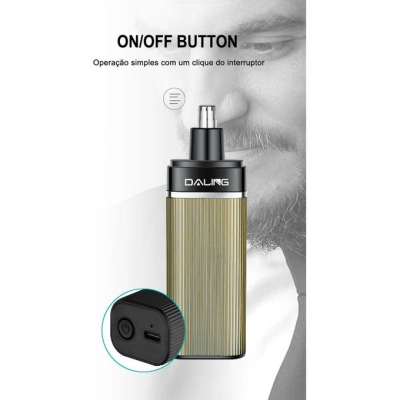 Tondeuse de Précision DALING – Kit 2-en-1 Rechargeable et Lames Inox