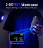 Torche Vidéo LED RGB 60W LUXCEO L60RGB – Éclairage COB Rechargeable Type-C, Fixation Magnétique & Diffuseurs Inclusimage 4