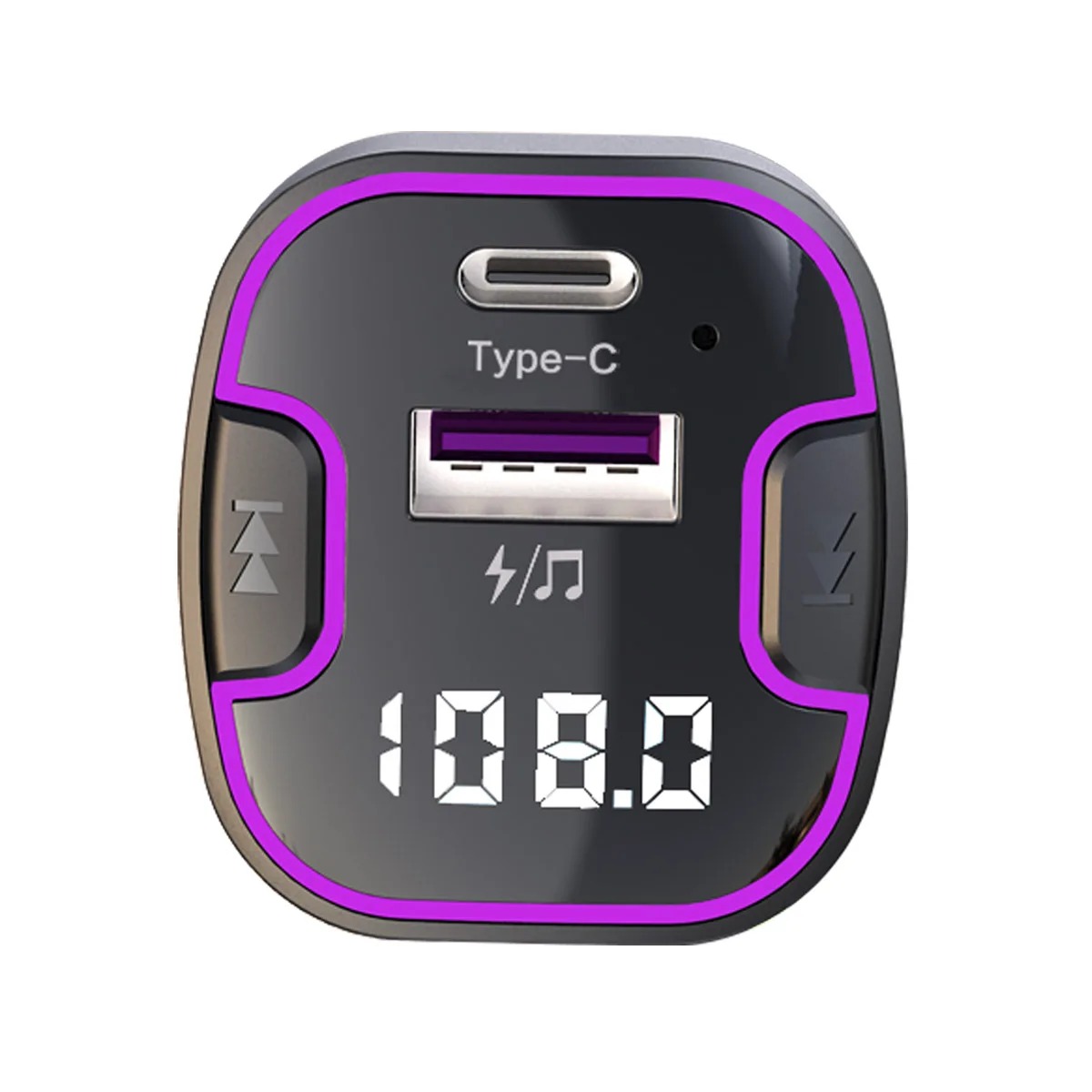 Transmetteur FM Bluetooth Dinex Multifonctionnel – Chargeur Voiture USB 3.1A et Type C, Kit Mains Libres et Lecteur MP3 image 3