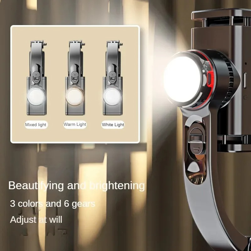 Stabilisateur Cardan Mobile Pliable 3-en-1 – Trépied, Anti-Tremblement, Support Téléphone pour Diffusion en Directimage-2