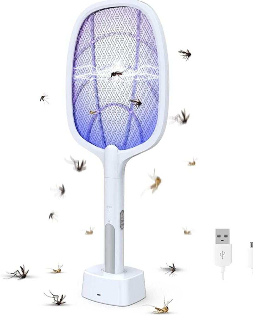 Raquette Anti-Moustiques avec Grille d'Électrocution image 1