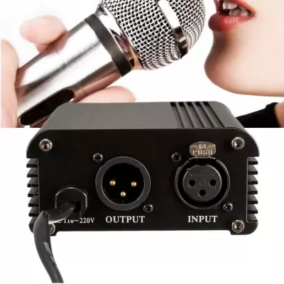 GENERALE - Universal Alimentation Phantom 48V + Adaptateur pour microphone à condensateur