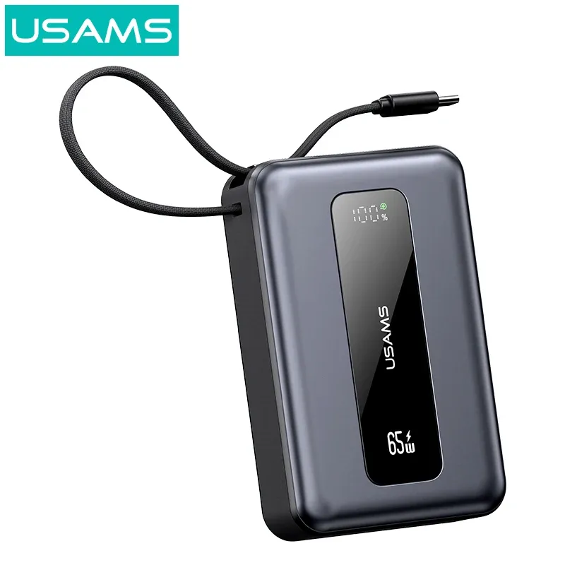 USAMS CD243 – Mini Power Bank 65W 20000 mAh pour Ordinateur Portable image 1