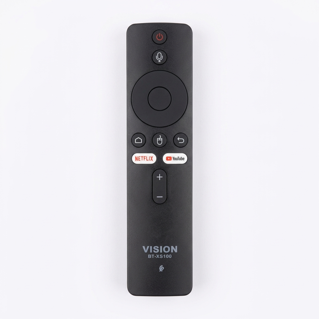 Vision BT-XS100 VoiceControl – Télécommande Vocale Bluetooth pour Smart TV & Décodeur Vision