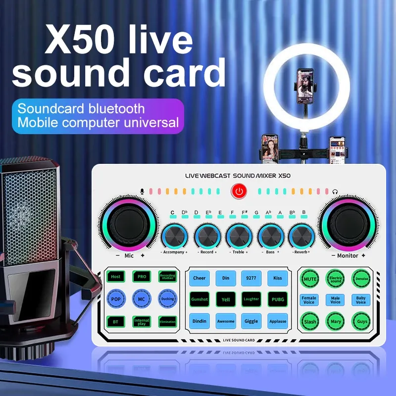 X50 AudioMix Master – Table de Mixage & Carte Son pour Streaming avec Changeur de Voix pour PC & Smartphoneimage 4