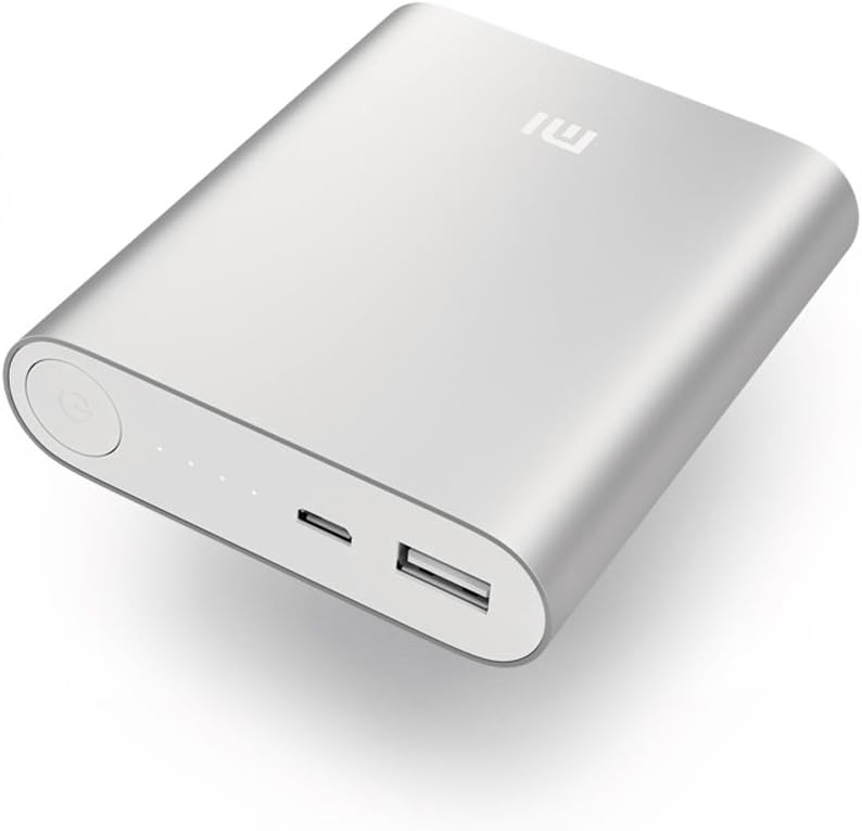 Xiaomi Powerbank 10400 mAh Argent - Batterie de Secours Ultra-Robuste & Charge Rapide 2A