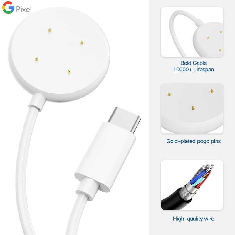 Câble de Chargeur Rapide USB Type-C pour Google Pixel Watch 2 image 3