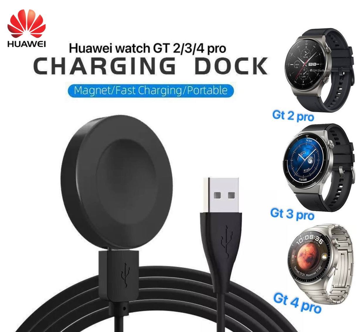Chargeur sans Fil pour Montre Intelligente Huawei GT2, GT3 et GT4 Pro.image 4