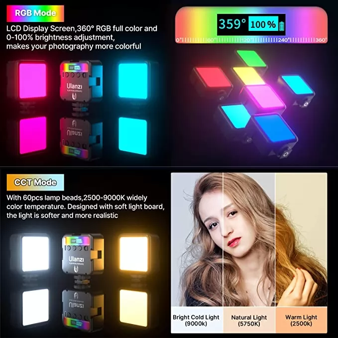 ulanzi VL49 RGB Mini LED Video Light-1