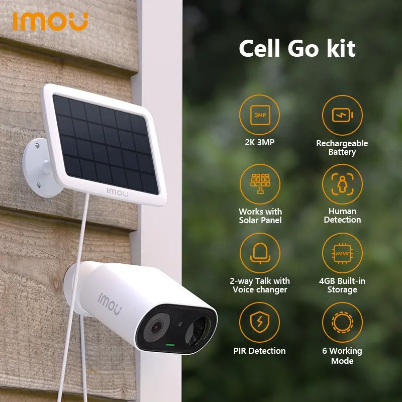 Camera de Surveillance IMOU Cell Go avec Panneau Solaire image-2