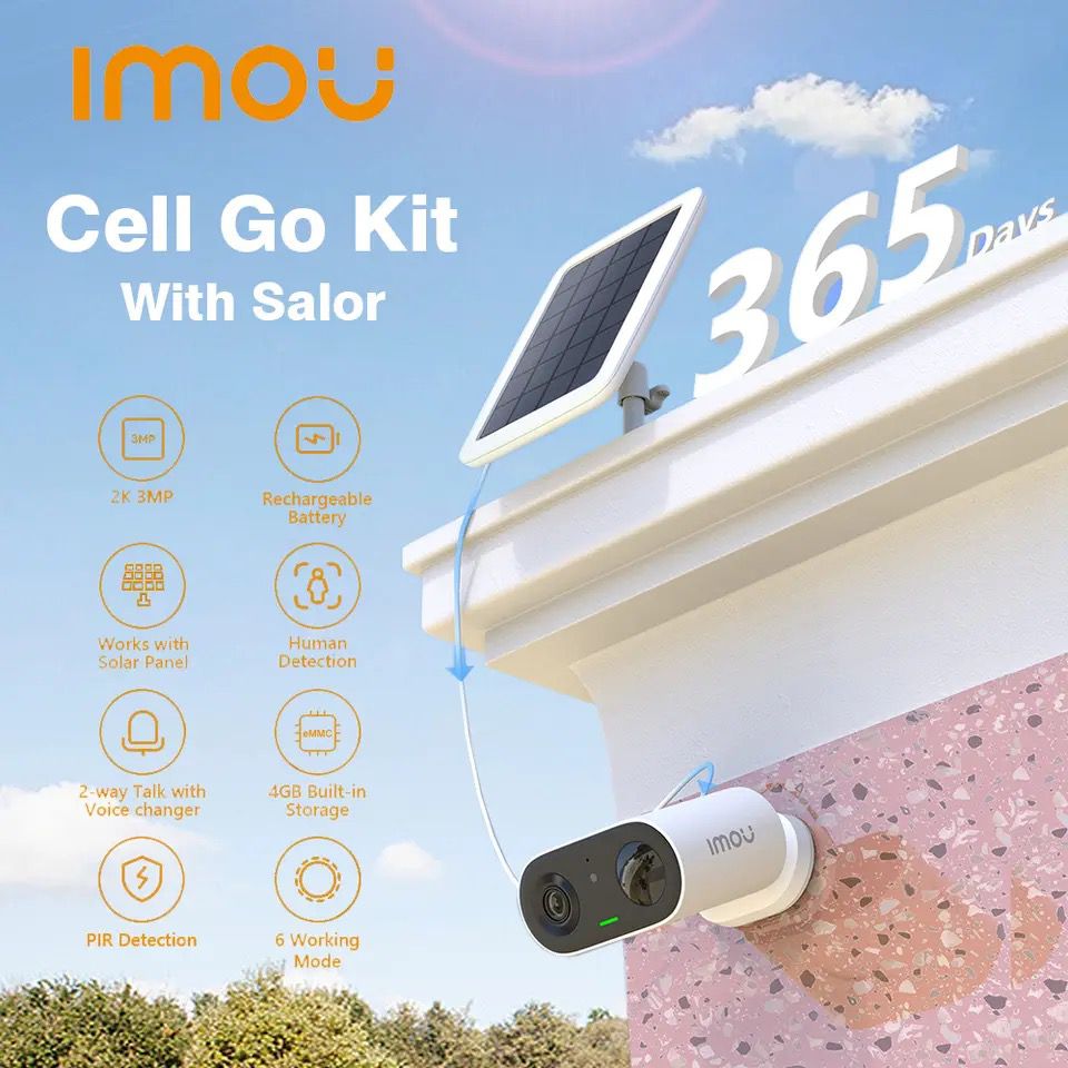 Camera de Surveillance IMOU Cell Go avec Panneau Solaire  image 3