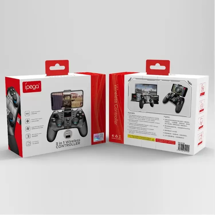 Manette de Jeu iPega avec Bluetooth, Compatible avec iOS, Android, TV Box et PCimage 4