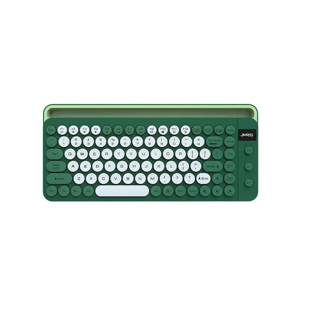 Clavier Sans Fil Jedel WKB100 – Clavier Rechargeable 90 Touches avec Support Smartphone & Tablette