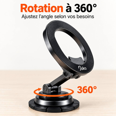 Joko CH-05 Pro – Support Téléphone Voiture MagSafe Compact & Orientable à 360°