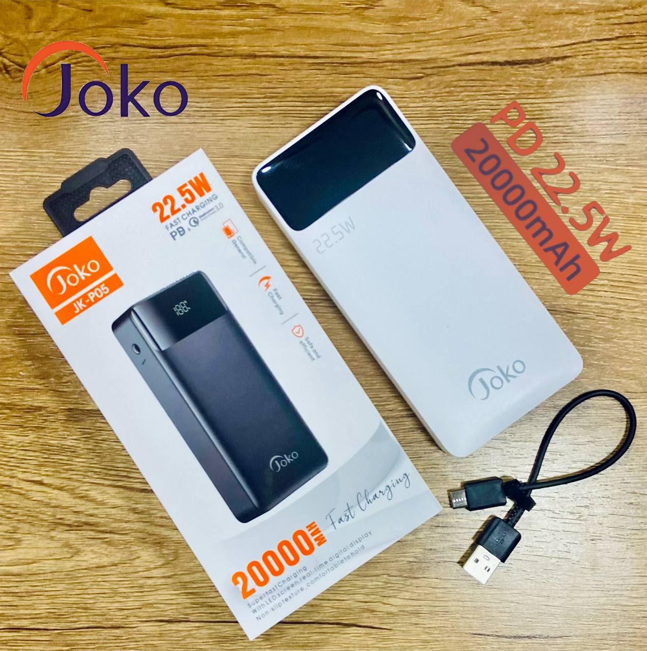 JoKo Power Bank 20 000 mAh avec Charge Rapideimage 4