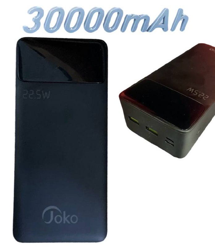 JoKo PowerBank 30 000 mAh avec Charge Rapide image 1