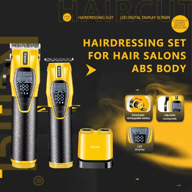 Kit Tondeuse à Cheveux Professionnelle Kemei KM-8561 – Nouveau Modèle Salon, Coupe Précision & Sans Filimage 4
