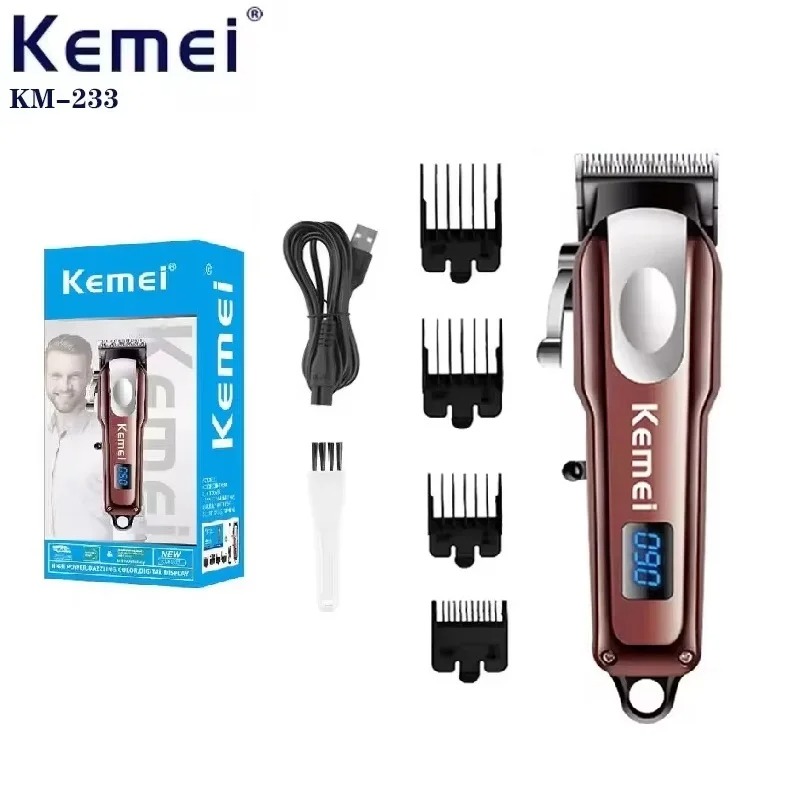 Mini Tondeuse à Cheveux & Barbe Kemei KM-233 – Format Compact, Hauteur Réglable & Sans Fil Rechargeable image 3