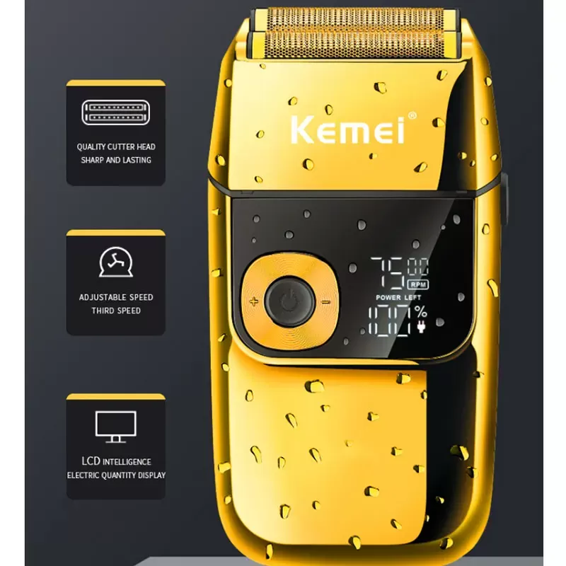 Rasoir Electrique Kemei Rechargeable Professionnelimage-2