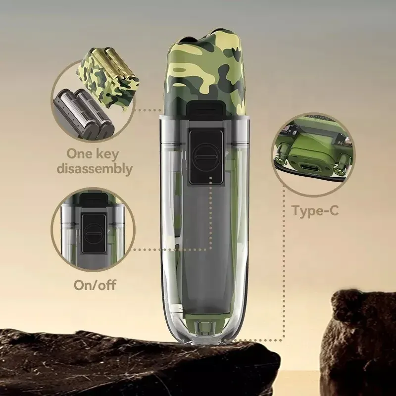 Rasoir Électrique Original Kemei Professionnel – Machine à Raser Barbier Rechargeable, Finition Tête Chauve et Barbeimage-2