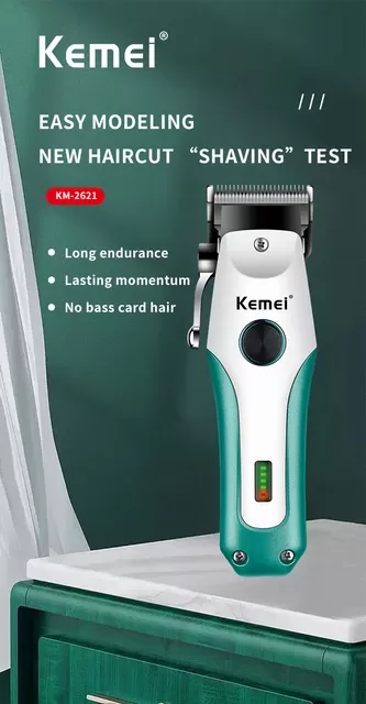 Tondeuse à Cheveux Électrique Sans Fil KM-2621image 4