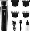 Tondeuse à Cheveux Professionnelle Kemei KM-1115 Noire – Moteur Puissant, Sans Fil & Rechargeable USB image 1